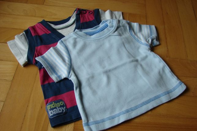Koszulka, bluzka, T-shirt r.62-68 (3-6 m-cy) zestaw 2 szt.