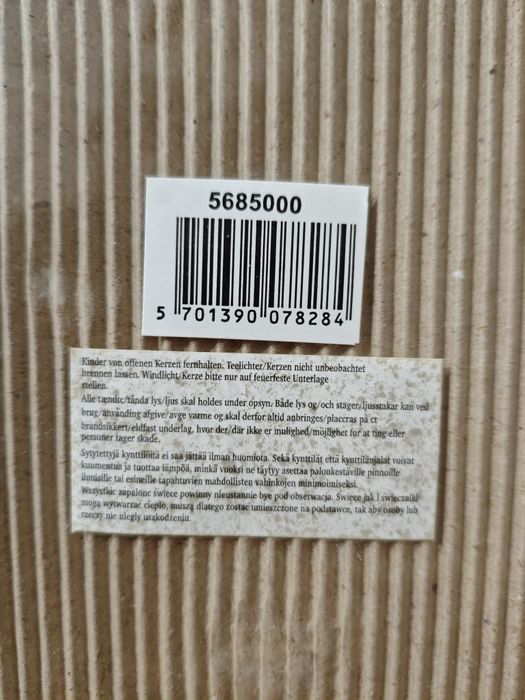 Mikołaj z ceramiki - świąteczny świecznik na tealight