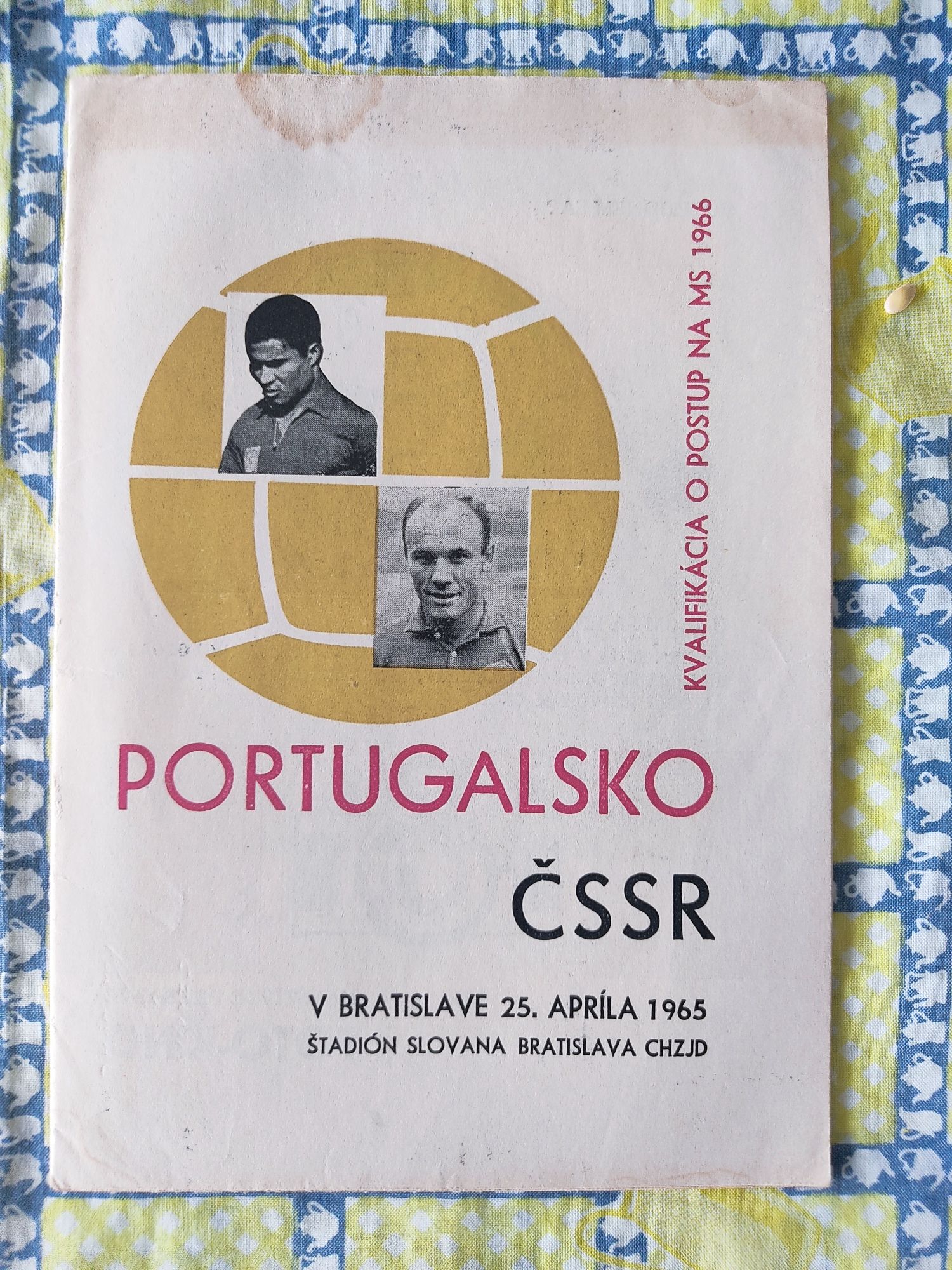 Programa Checoslováquia Portugal 1965