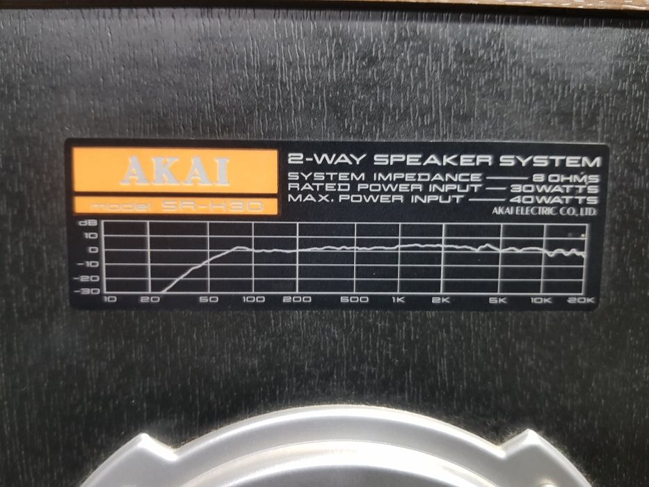 Акустика AKAI SR-H30, потужність 40 Вт, б/у з Німеччини