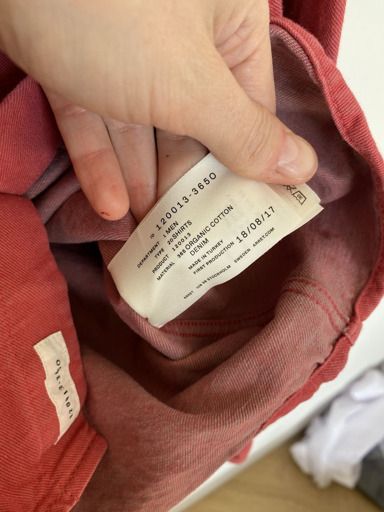 Arket ceglasta koszula unisex