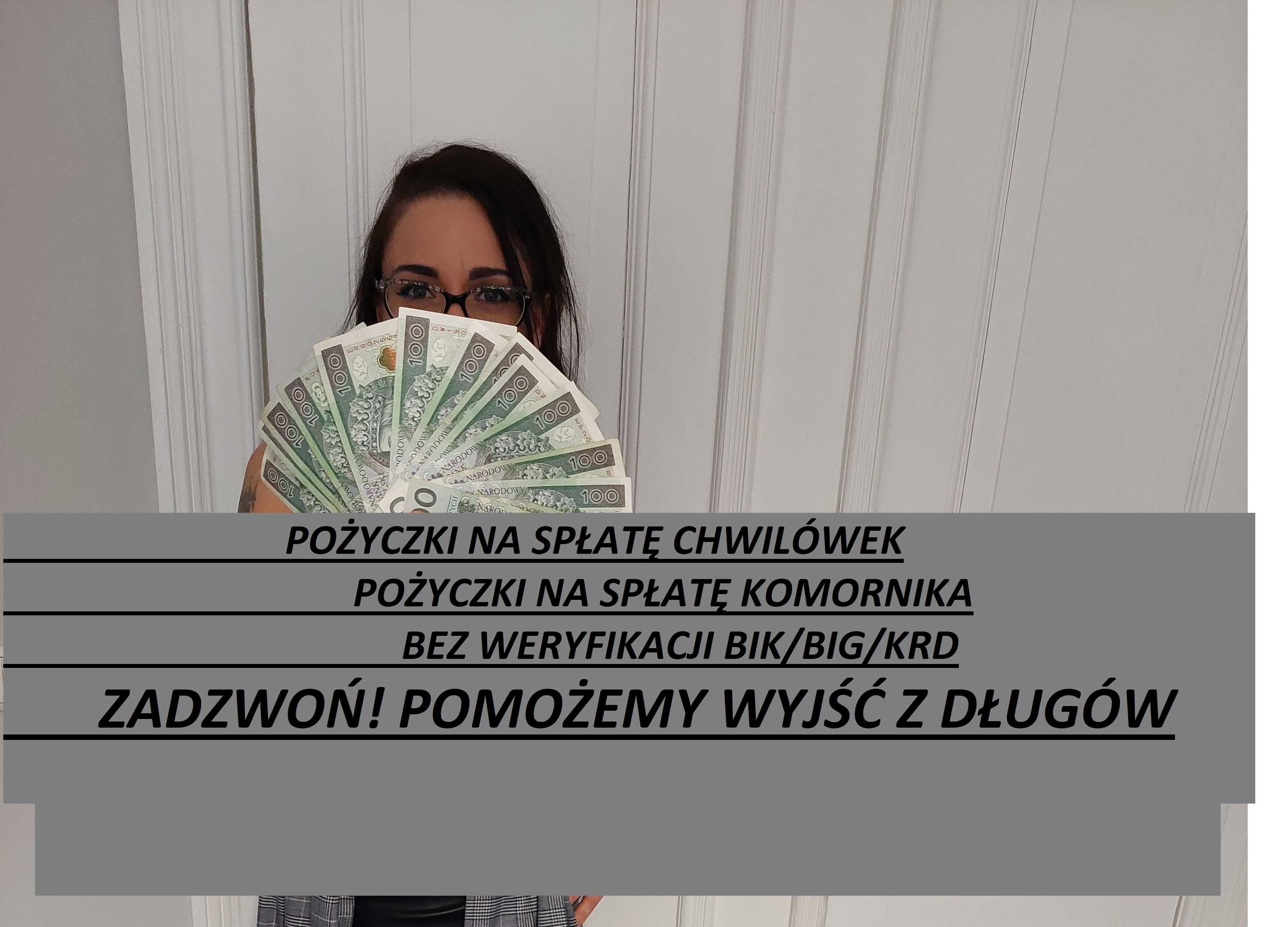 Pożyczka. Konsolidacja chwilówek. Bez BIK/KRD. Na oświadczenie. 800+