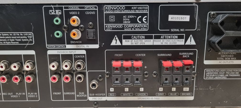 Amplituner KENWOOD krf-v6070D.