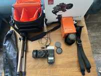 Aparat bezlusterkowiec Sony a6400, gimbal Moza AirCross 2, full zestaw
