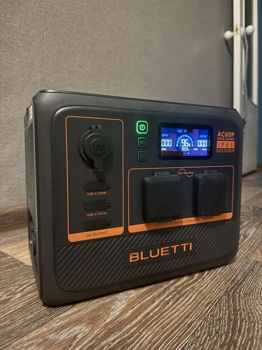 Офіційна Bluetti AC60P 504Wh 1200w гарантія до 1.12.2026