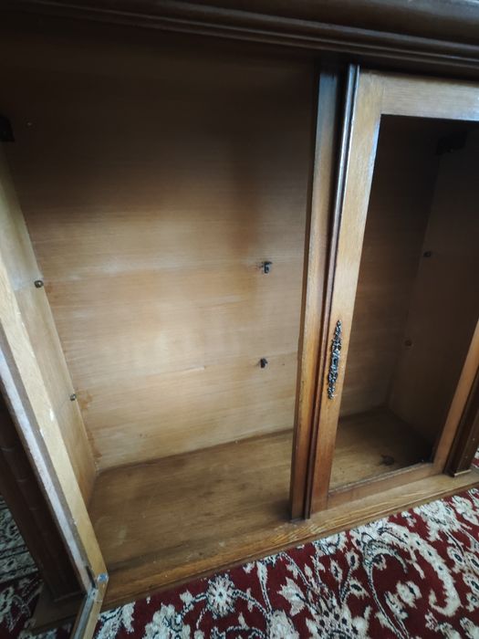 Witryna wisząca naturalne drewno