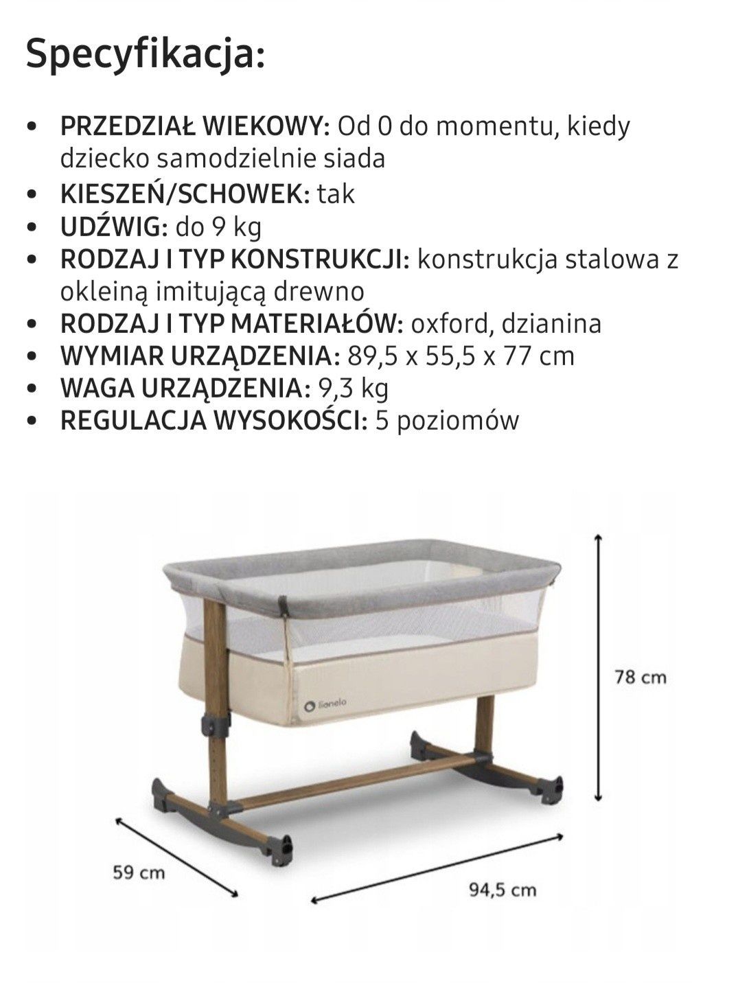 Sprzedam łóżeczko turystyczne dostawne