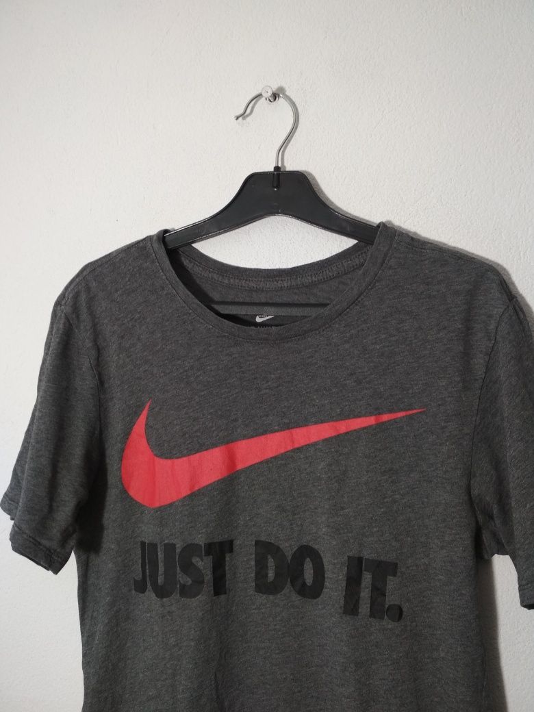 Nike Just Do It. t-shirt szara koszulka S