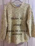 Bluhm XL rozm żółty sweter damski unisex ciepły zima gruby Vintage Y2k
