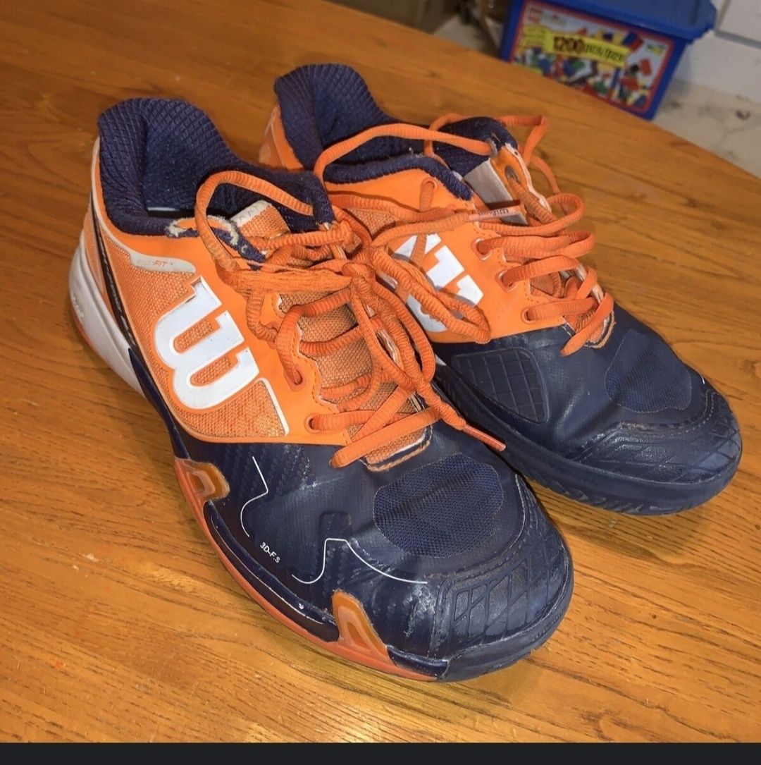 Тенісні кросівки чоловічі Wilson Rush Pro 2.0 clementine/navy/white