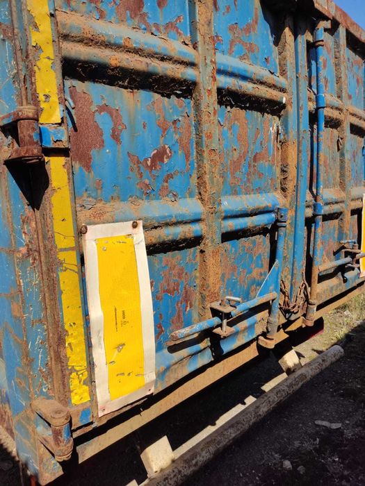 Naczepa skrzynia dłużyca do złomu gruzu