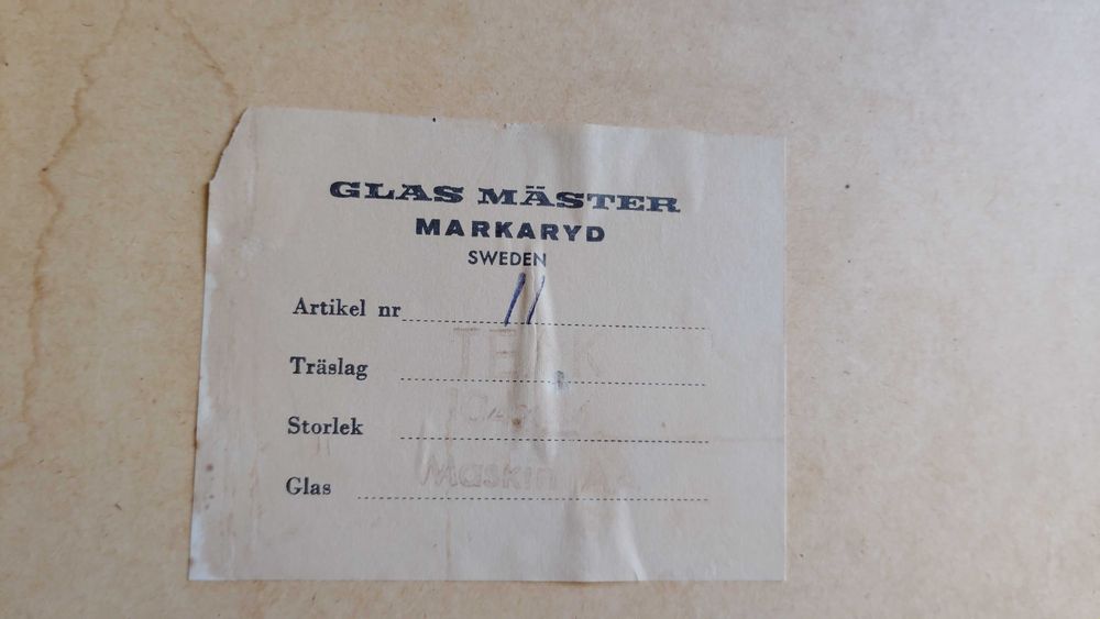 Lustro Glas Mäster Markaryd,Szwecja lata 50