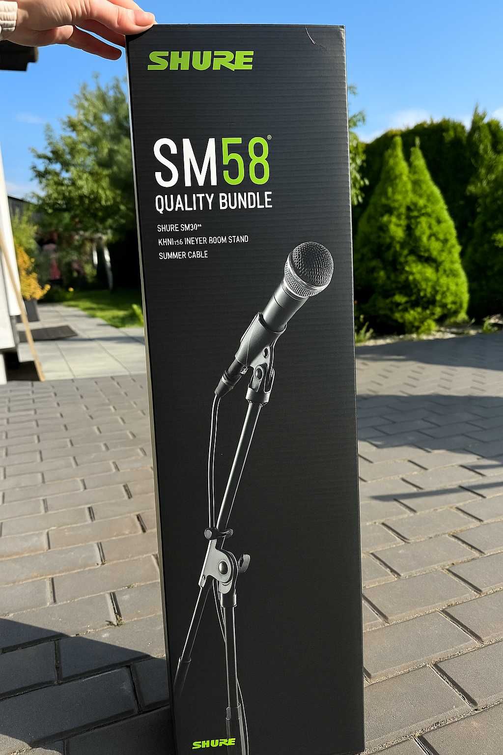 SHURE SM58 Quality Bundle – Mikrofon + Statyw + Kabel