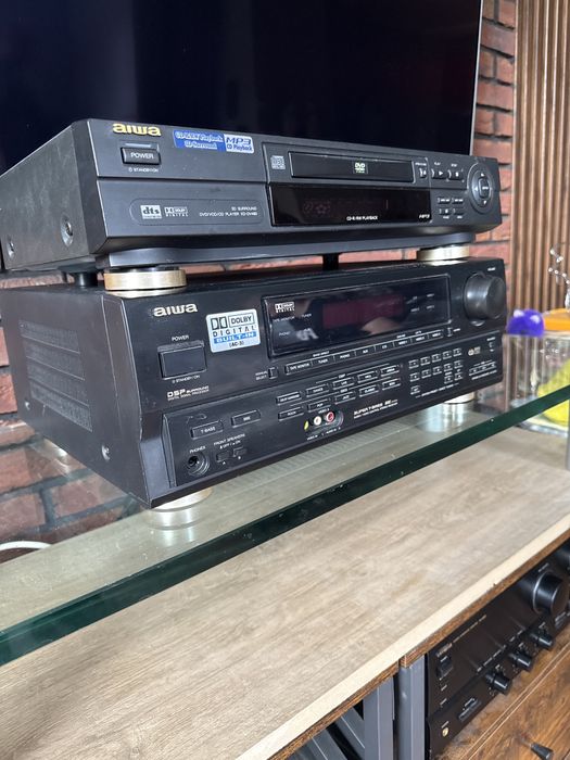 Zestaw kina domowego Aiwa amplituner i odtwarzacz DVD