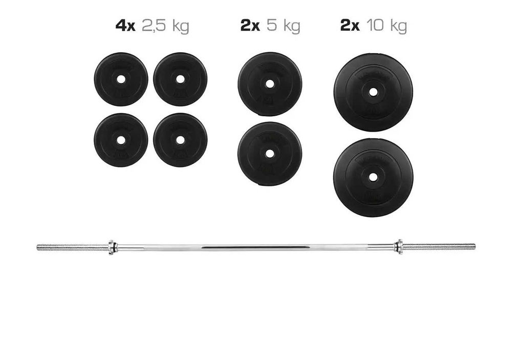Штанга 47 кг | Гриф 150 см + диски