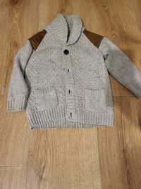 Sweter cardigan w angielskim stylu  rozmiar 98-104 cm dla chłopca