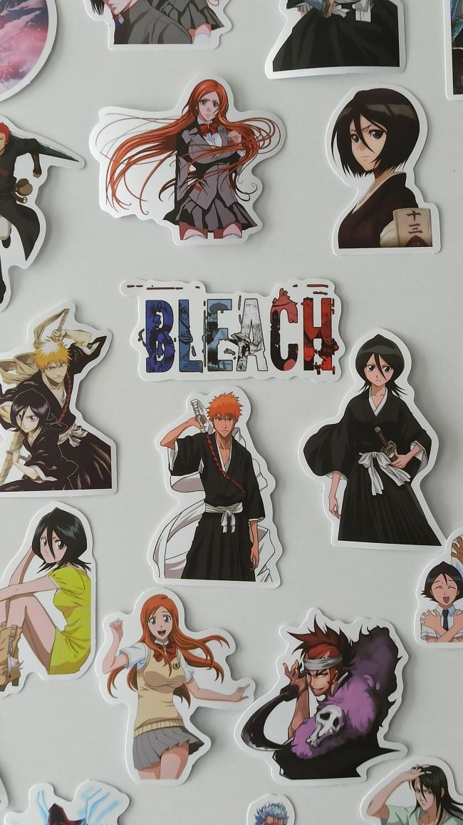 Наклейки Bleach manga anime Блич ниндзя самурай аниме ниньзя Ичиго