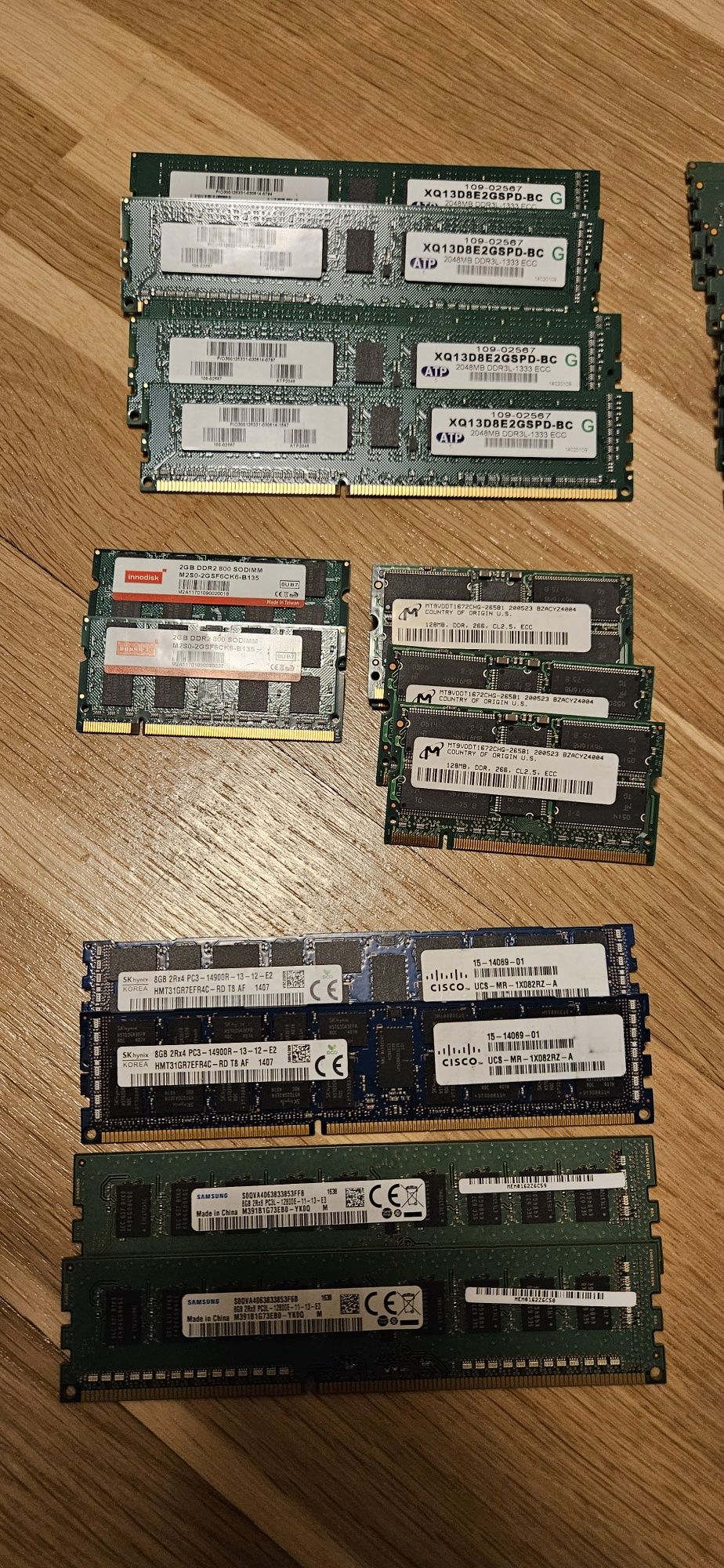 Zamienię pamięci 32GB 64GB DDR3 DDR4 ECC