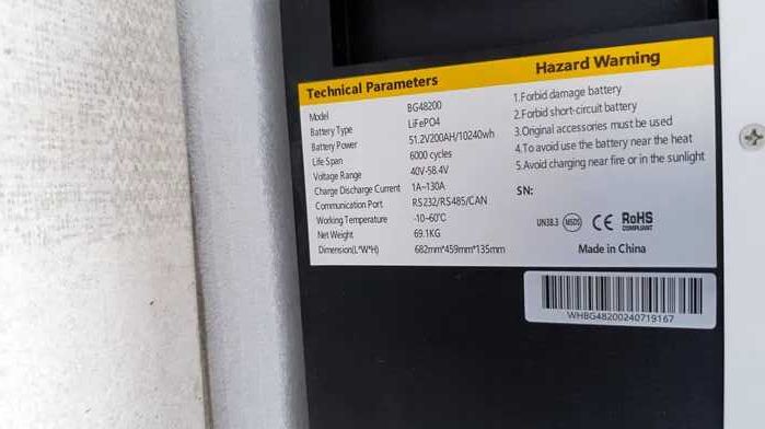 Новий акумулятор батарея JsdSolar LFP48200 48V 200Ah Lifepo4