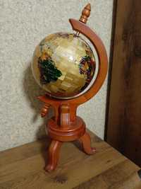 Глобус сувенір подарунковий  з дерева