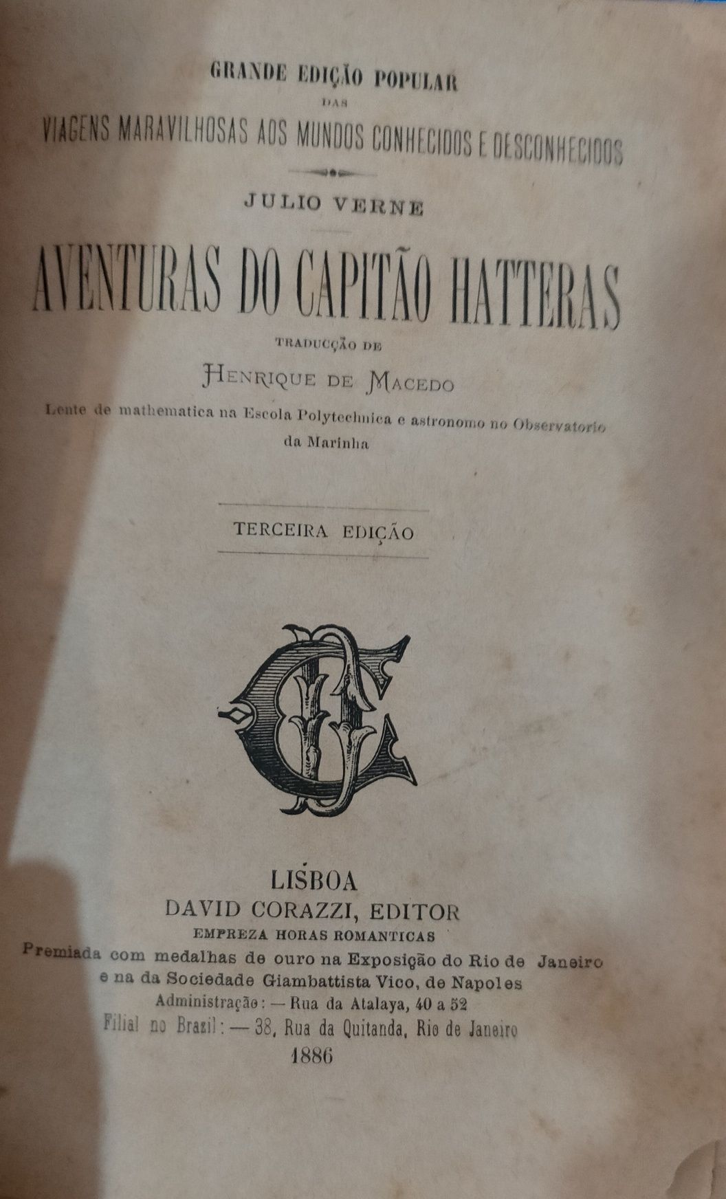 Aventuras do Capitão Hatteras - 1886