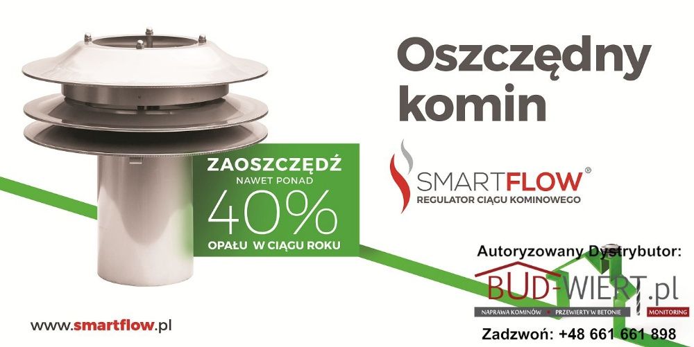 Frezowanie komina, wkłady drzewo, węgiel, ekogroszek, pellet gw 30lat