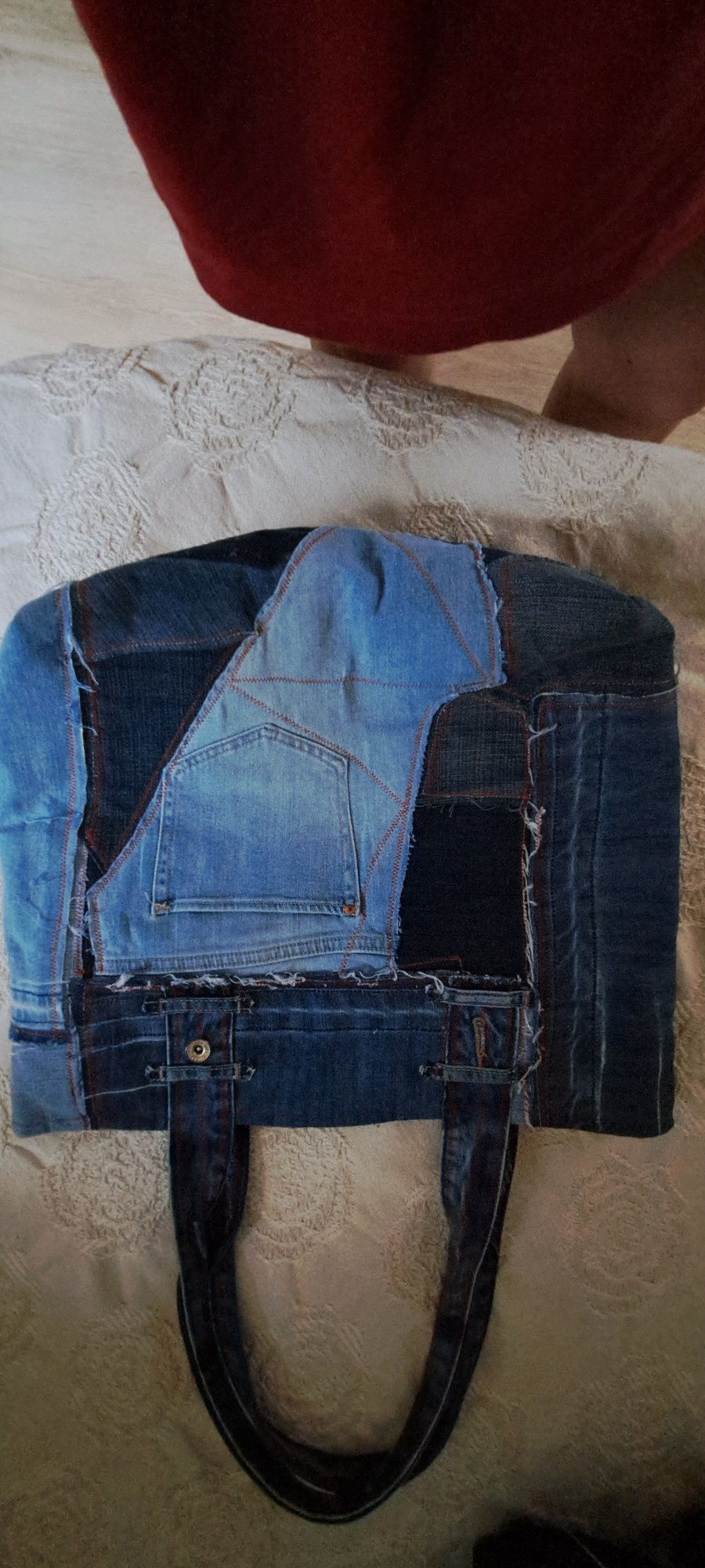 Torba jeansowa oryginał handmade eko