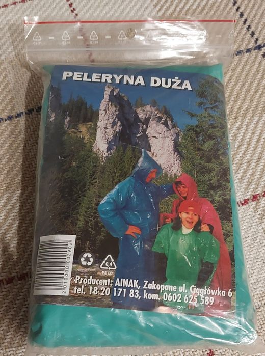 Peleryna duża przeciwdeszczowa Nowa