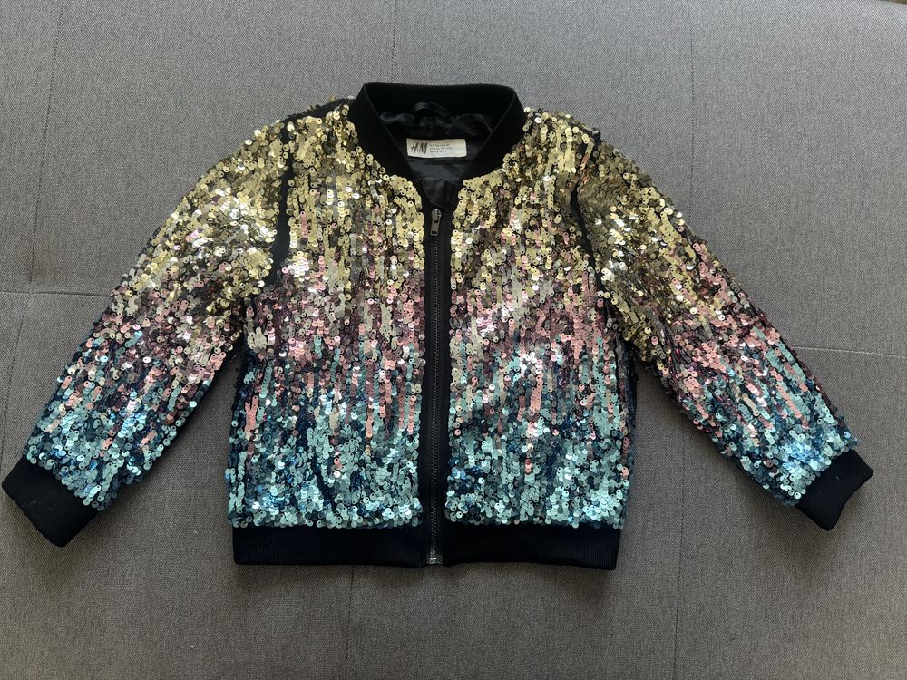 Бомбер з паєтками h&m