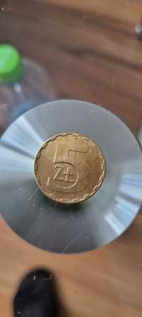 Moneta 5zl z 1987 roku