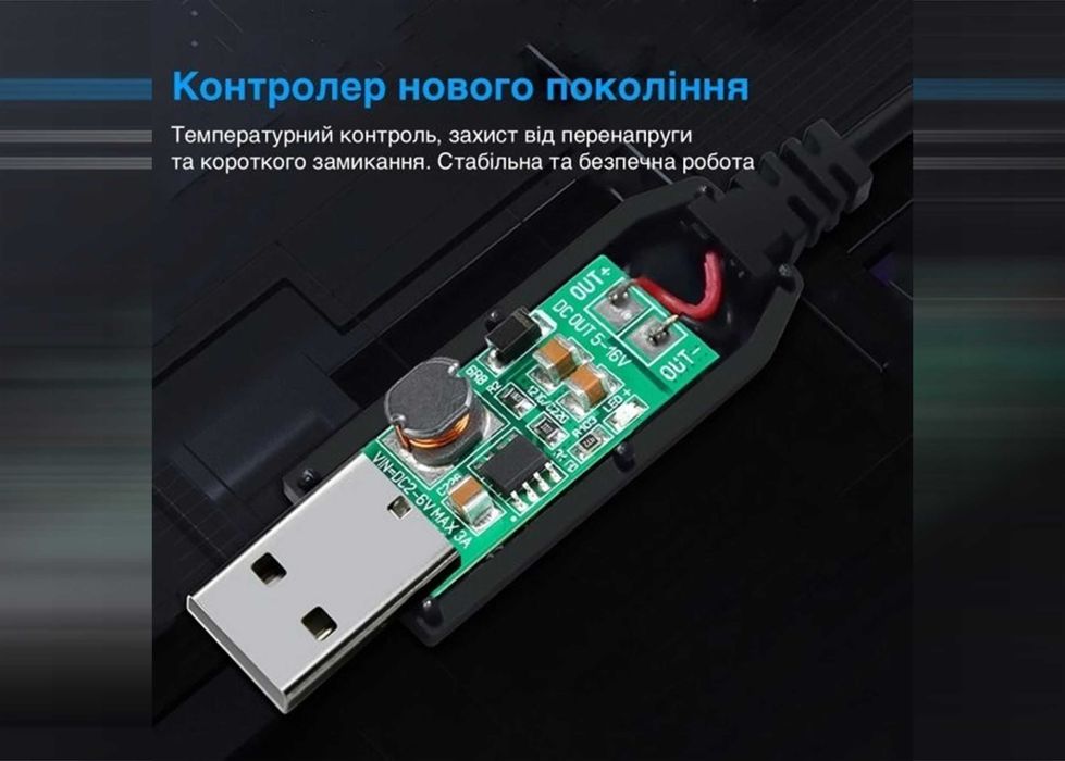Кабель для роутера від повербанку на 12 V DC 2.1x5.5mm USB 5V - 12V