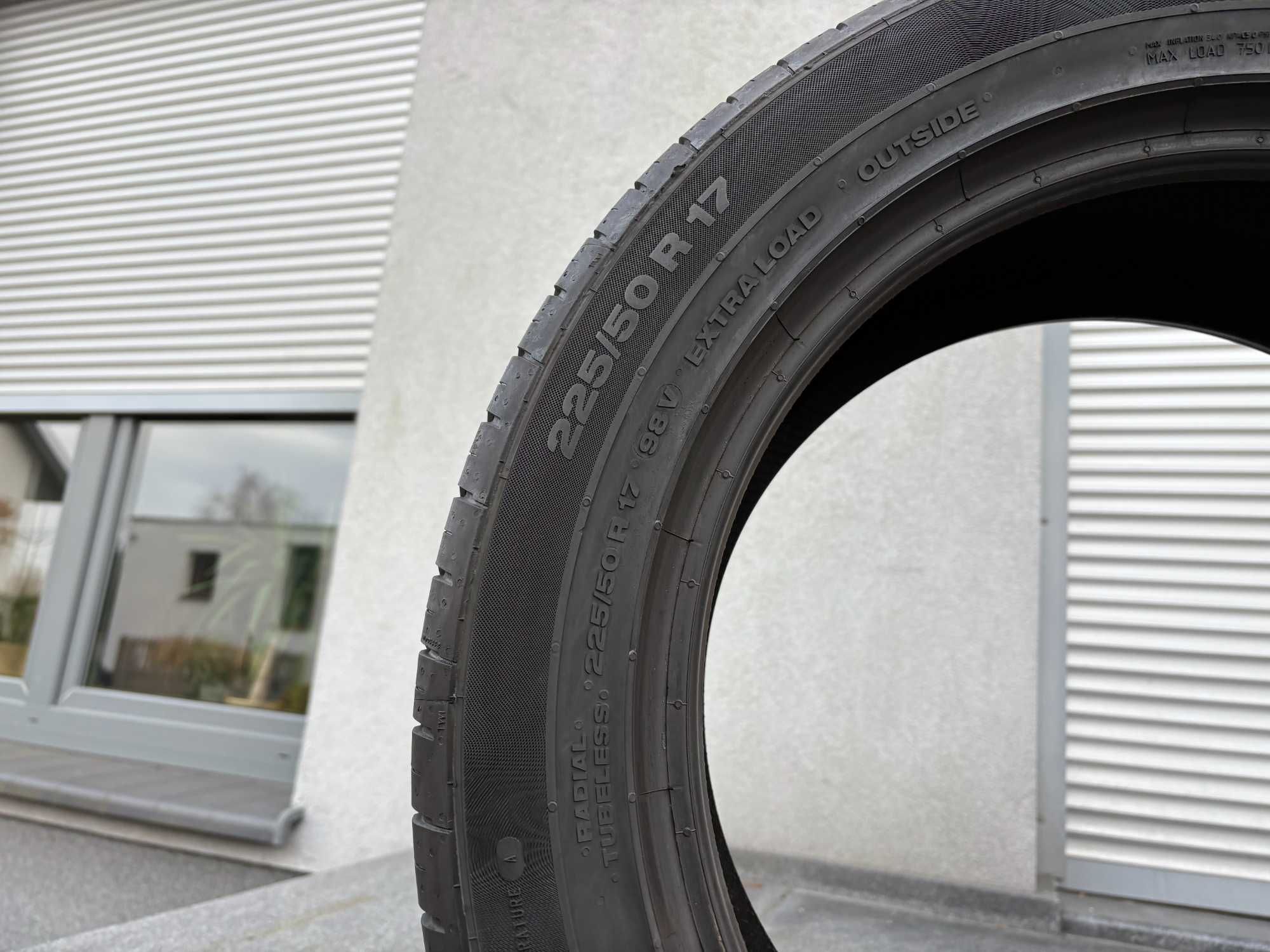 1szt letnia 225/50R17 Continental PremiumContact2 7,5mm 2021r P649L