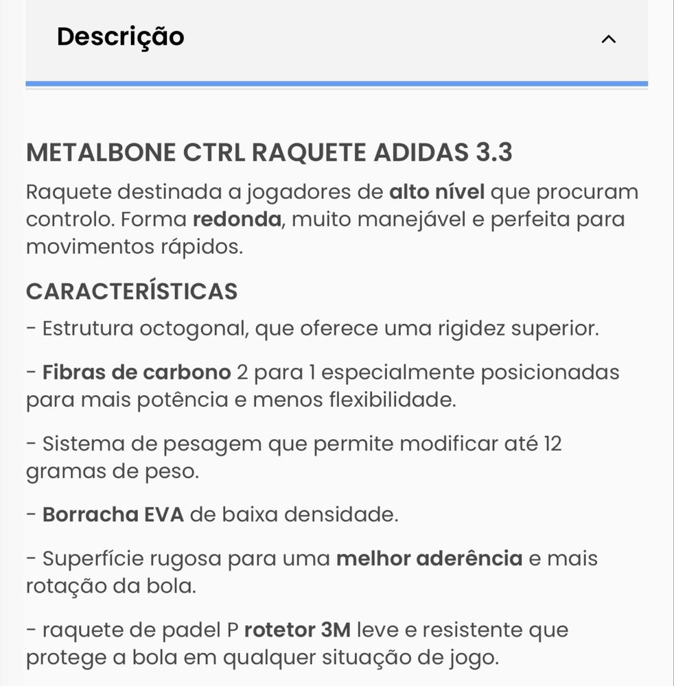 Raquete Padel Adidas