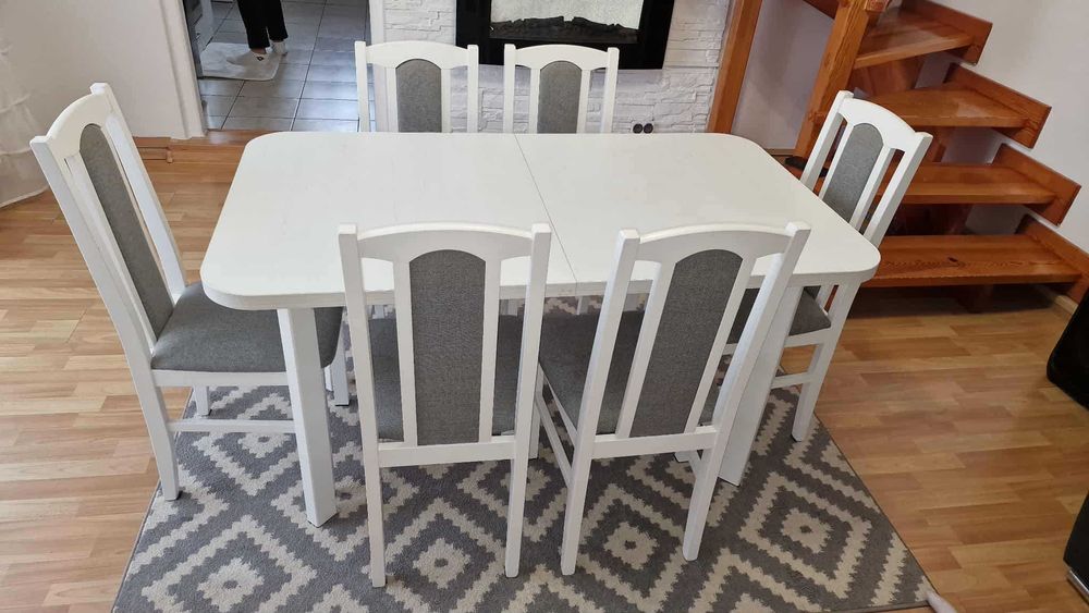 Komplet Stół + 6 krzeseł