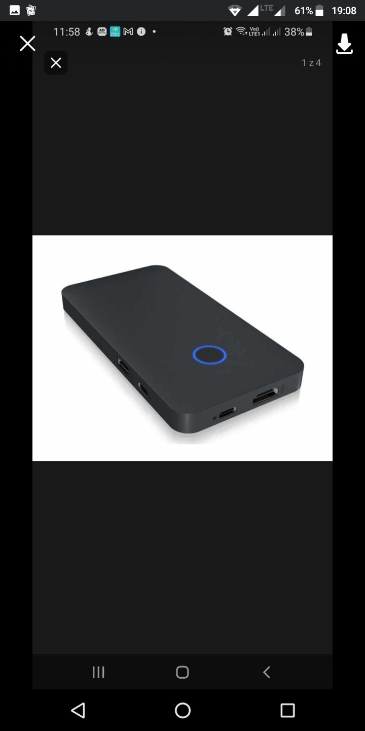 Stacja Dokująca HUB do Konsol USB-C 3.2 PD100W Slot NVMe 10Gbs HDMI 4K