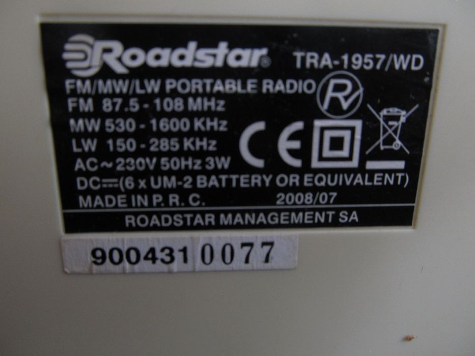 Radio Roadstar stylizowane