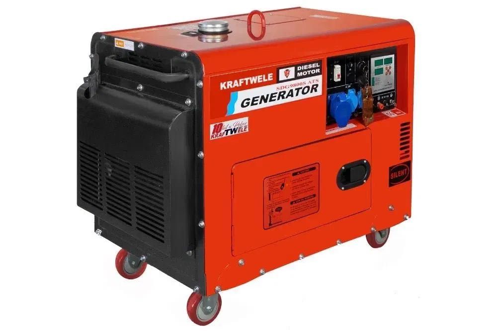 Generator agregat prądotwórczy DIESEL 9.8 KVA 1-Faza- PROMOCJA TaxFREE