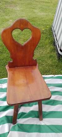 Krzesła drewniane sosnowe 5 sztuk