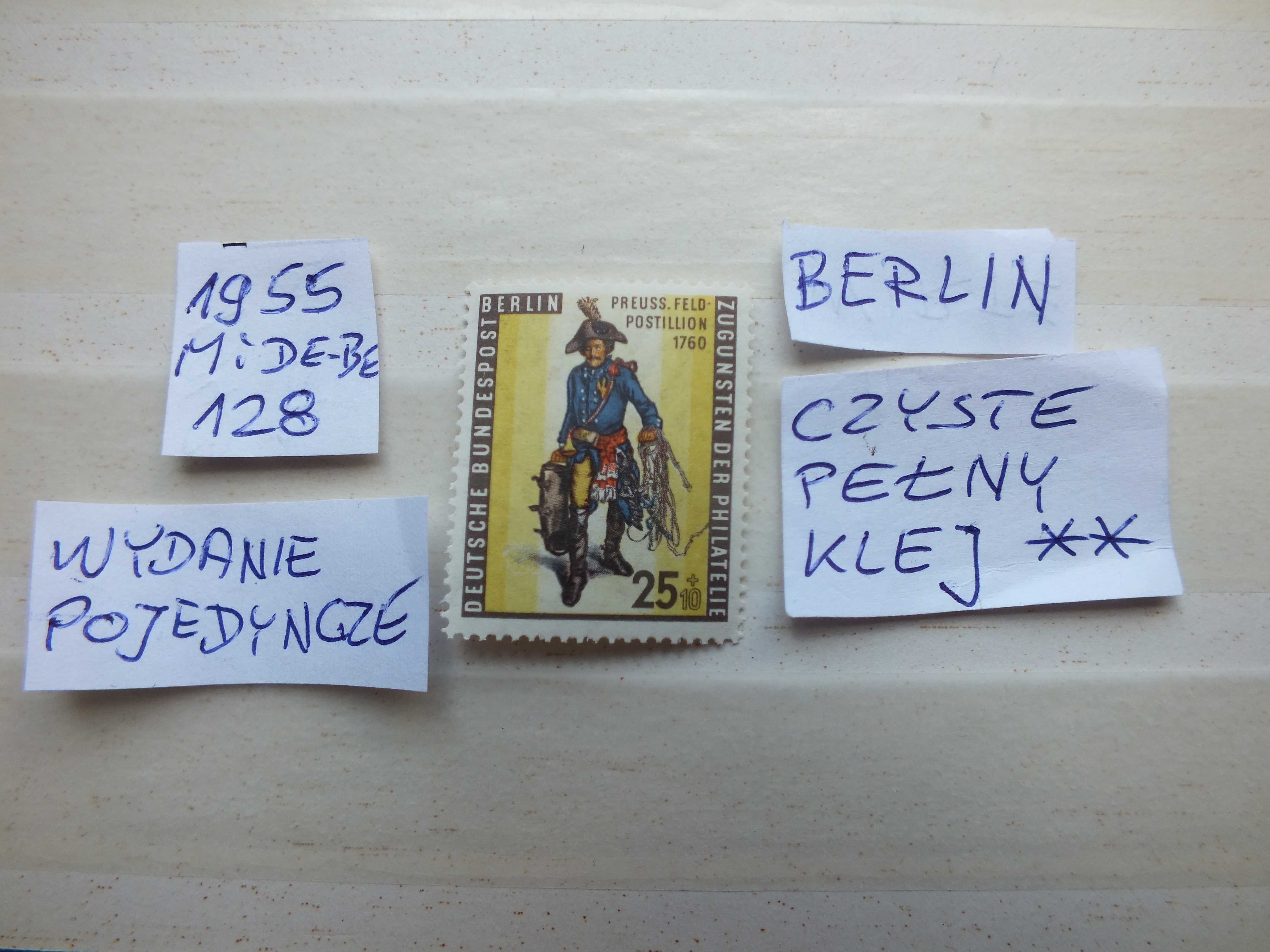 znaczki Mi DE-BE 131 BERLIN 1955r. Niemcy RFN BRD Pocztylion czysty **