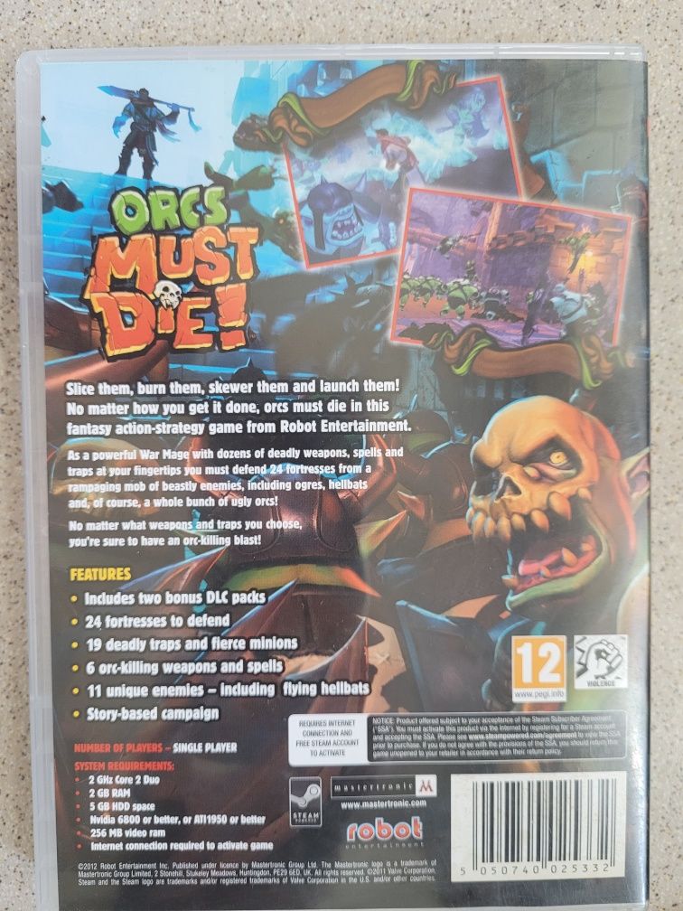 PC DVD-ROM Orcs Must Die 2012 Robot