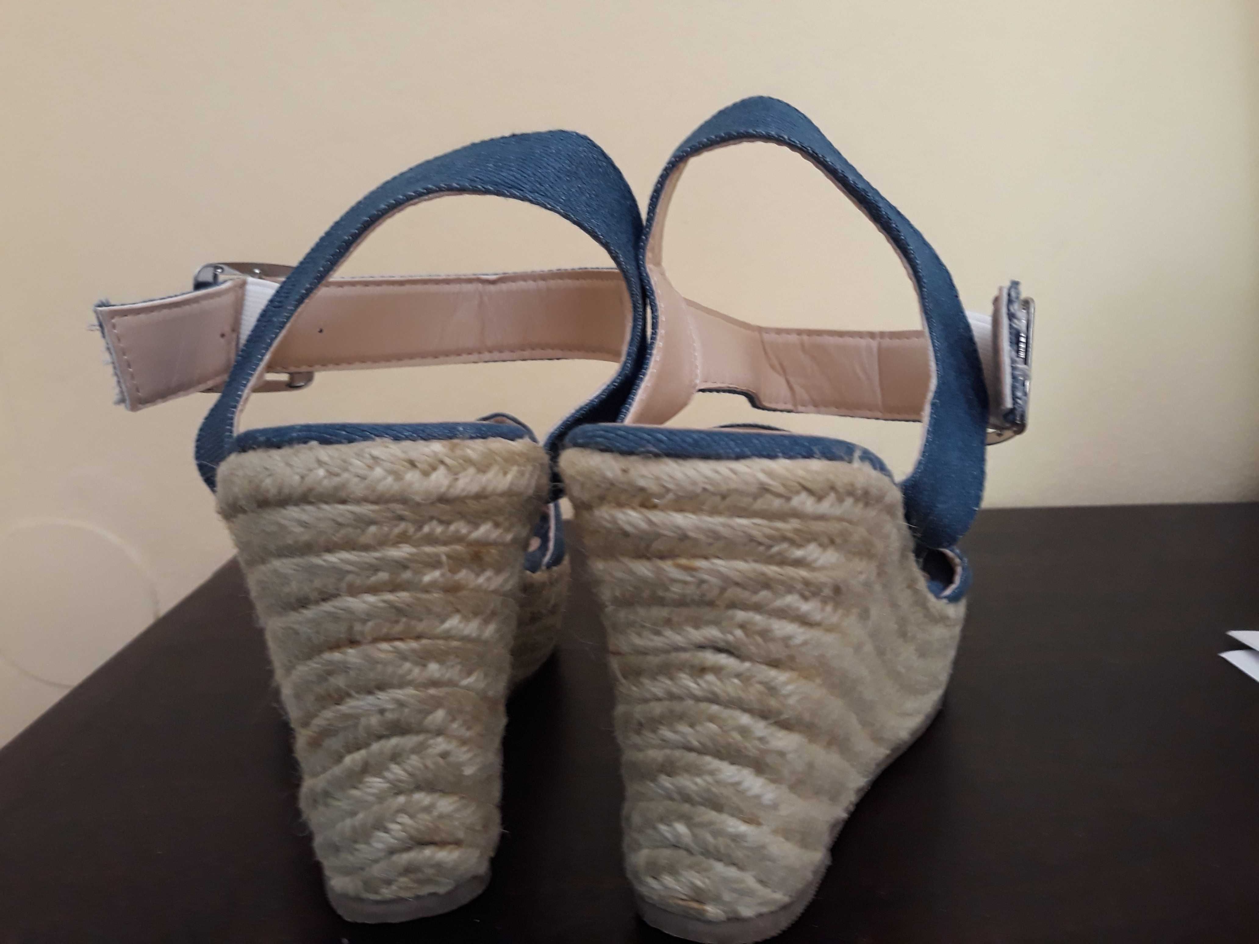 Sandały espadryle koturn 38 nowe