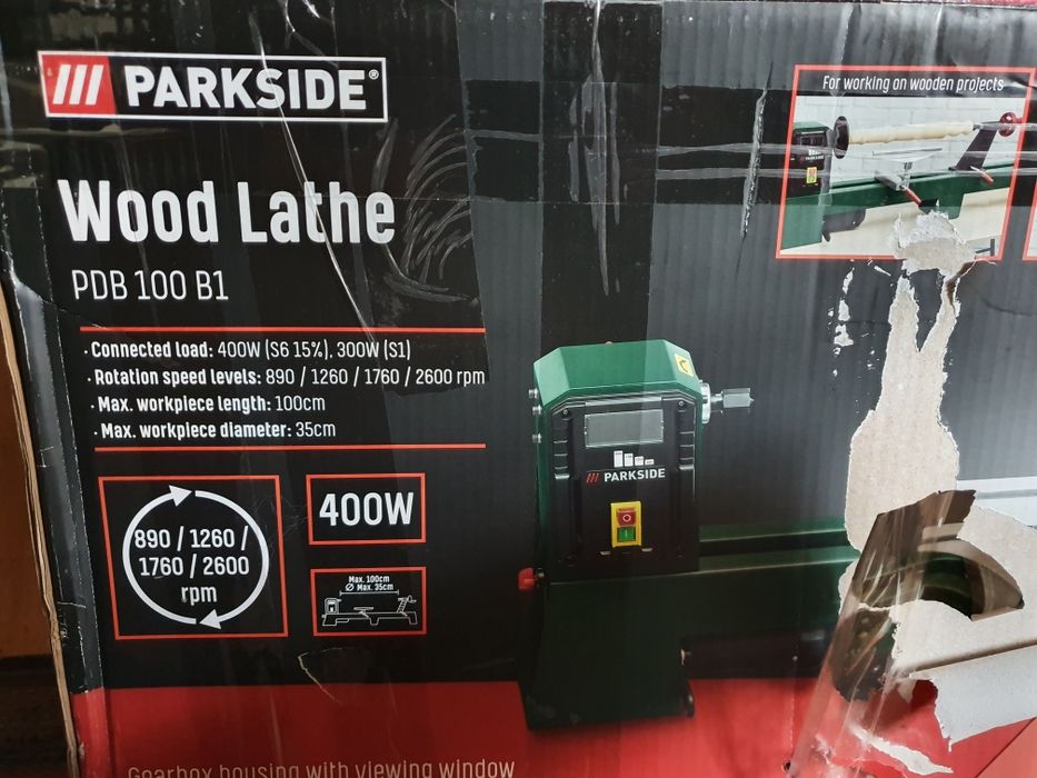 Токарний станок Parkside wood lathe PDB 100B1