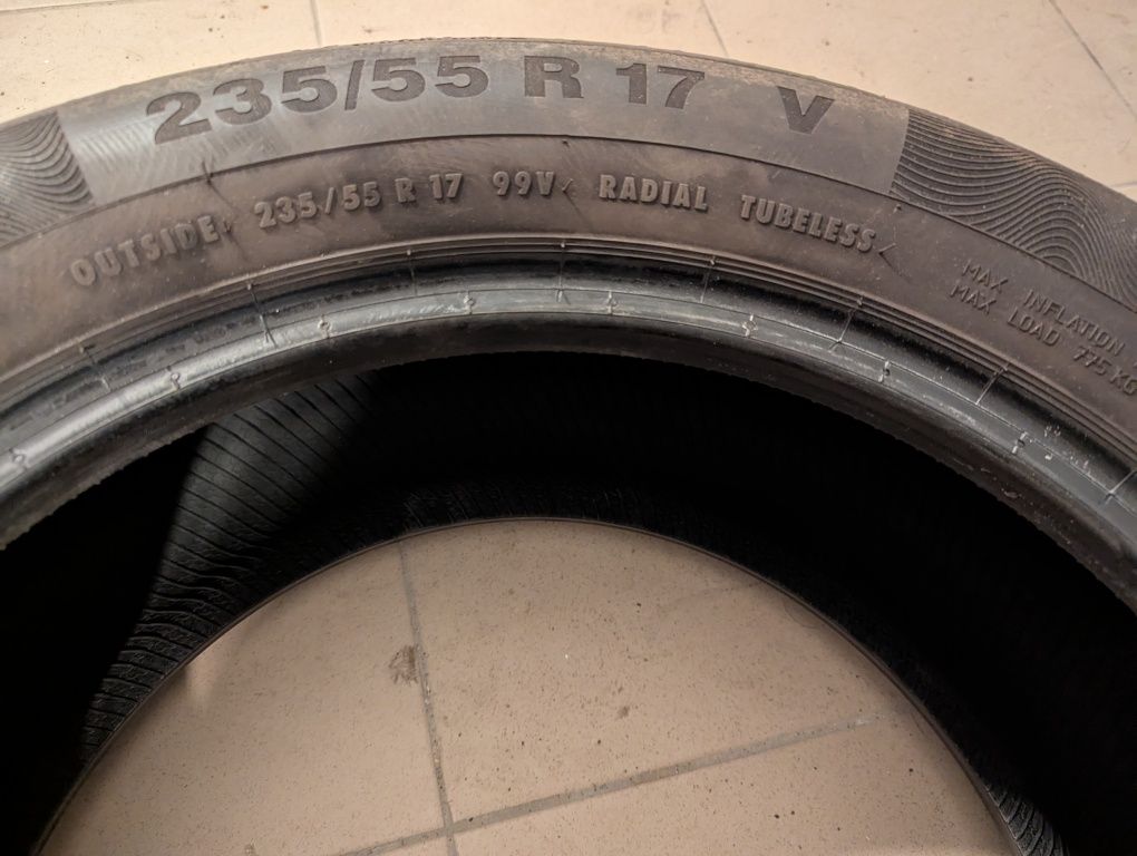 Opony Continental 235/55 R17  letmie 2 sztuki plus gratis