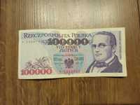 Banknot PRL 100000zl