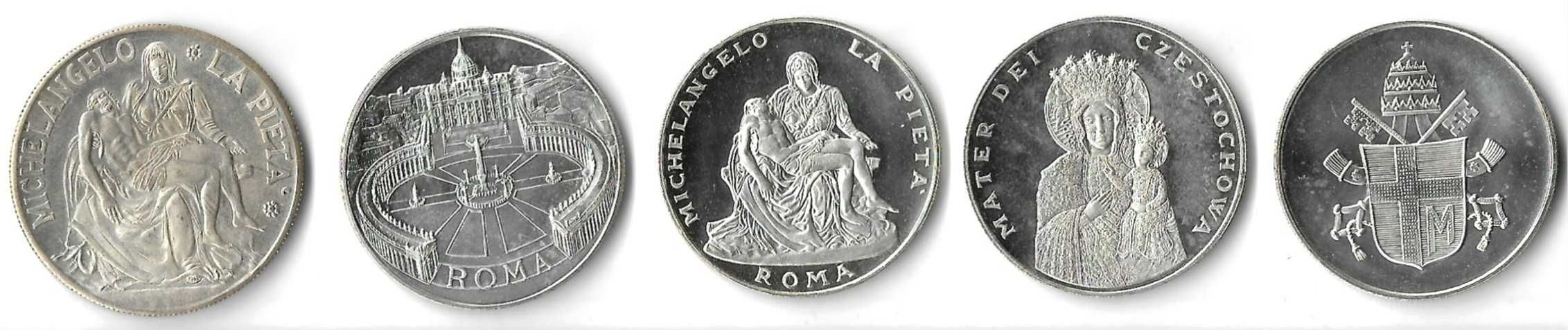 5 Moedas Diferentes - Papa João Paulo II