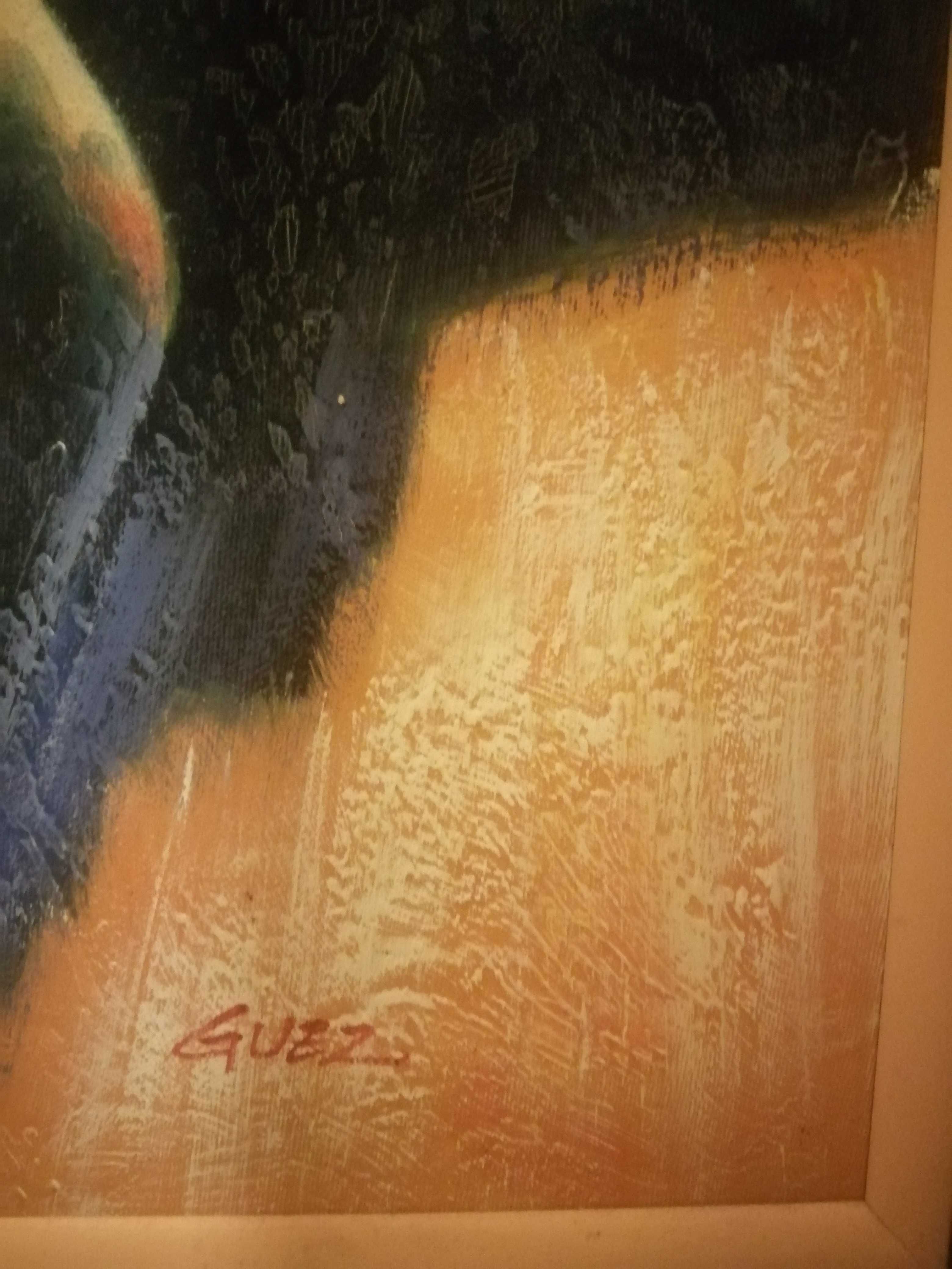 Quadro Tela em moldura 66 x76 cm- Guez