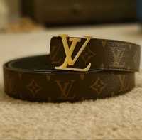 Louis Vuitton belt castanho/dourado