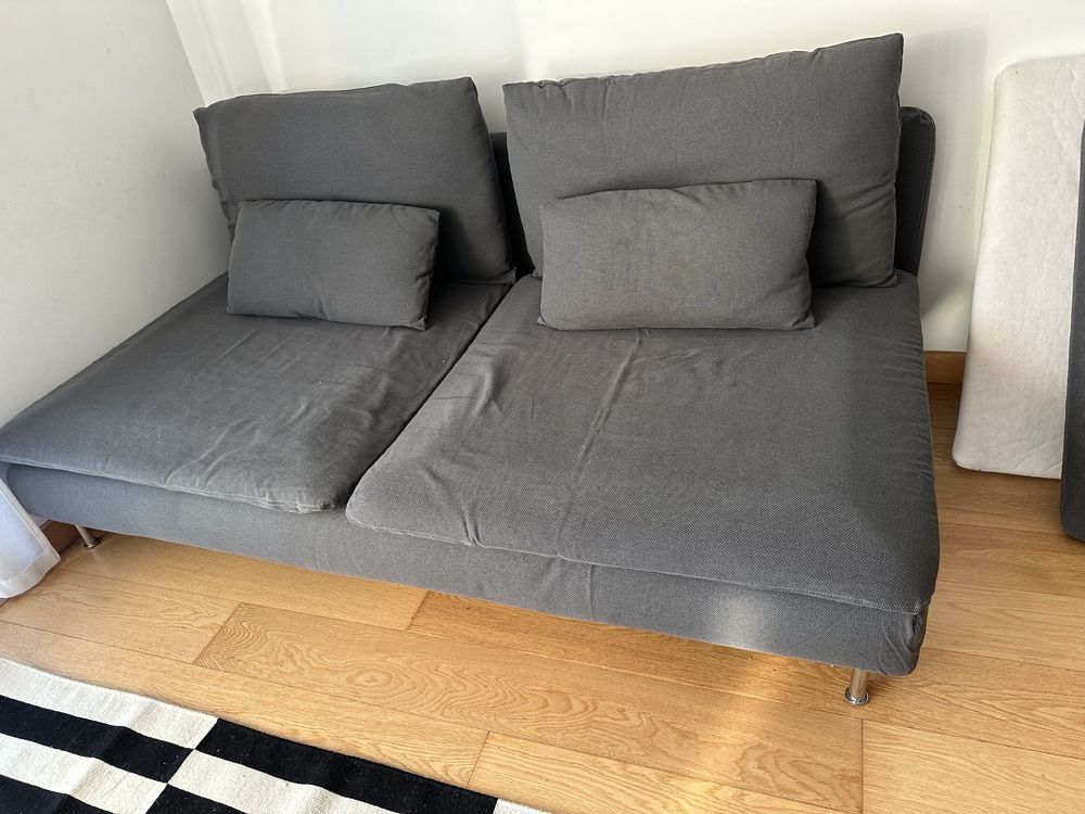 Sofa soderhamn ikea c/ 2 braços + capa NOVA