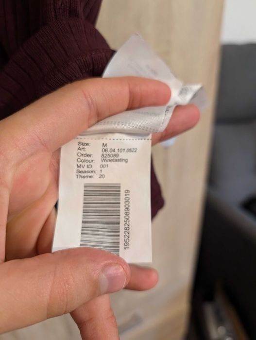 Damska bordowa koszulka SMOG SmartFIT rozmiar M