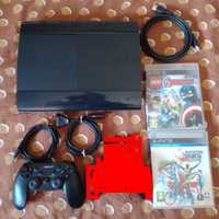 PlayStation 3 + 1 com. + 2 jogos. Consola PS3.